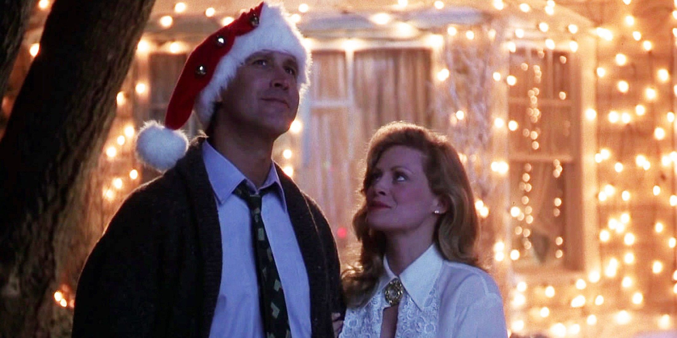 Clark and Ellen at the end of Christmas Vacation