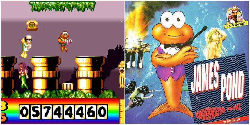 James Pond Gameplay & James Pond Sega Genesis Box Art