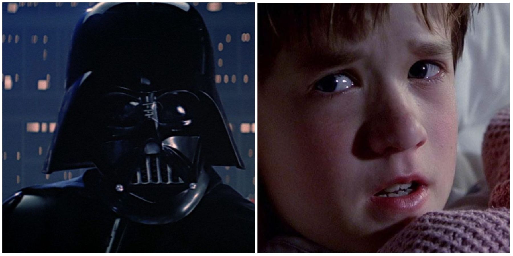 Darth Vader from Star Wars and the kid from The Sixth Sense