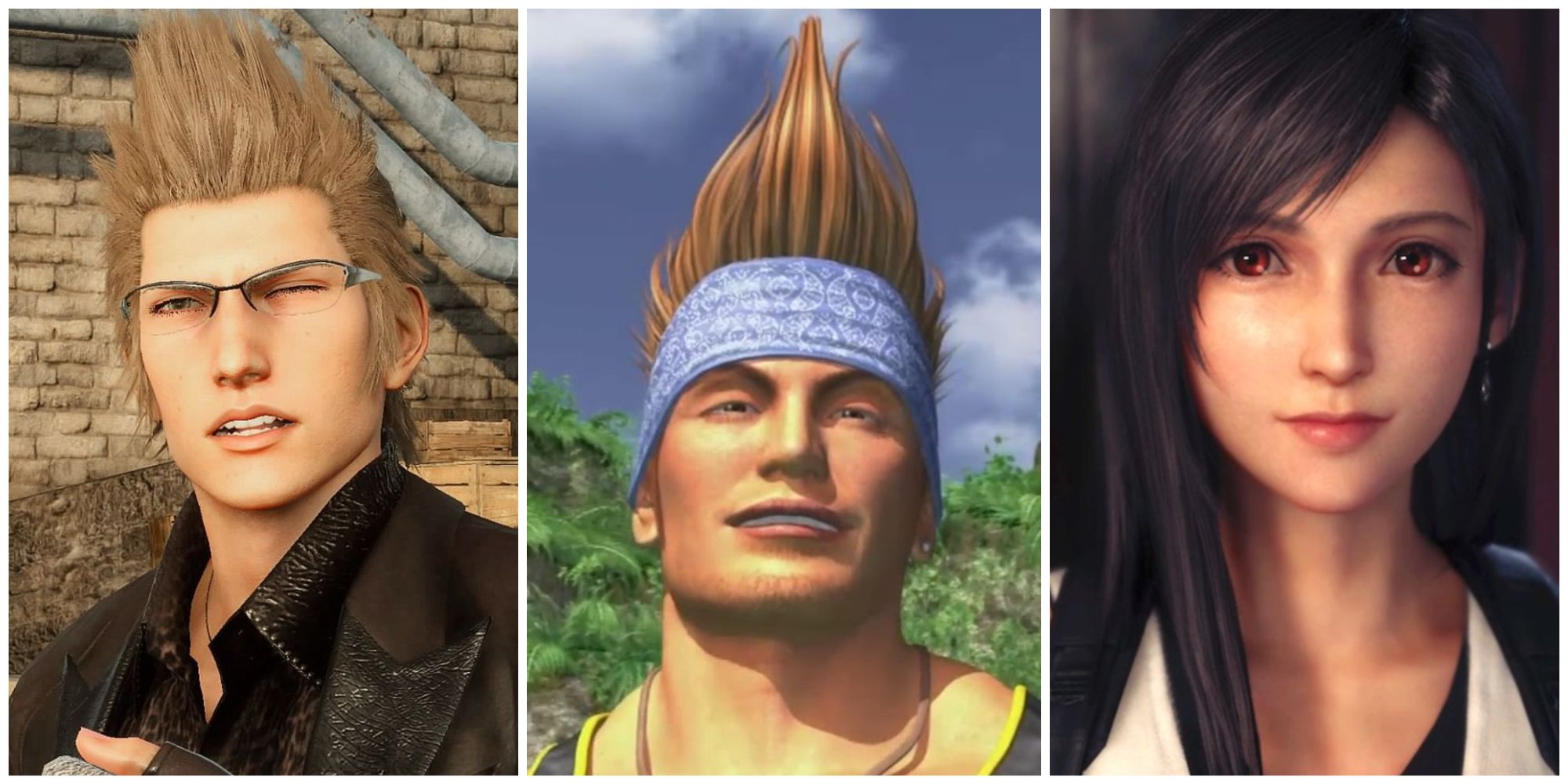 10 Most Ridiculous Hairstyles In Final Fantasy Ignis Wakka Tifa