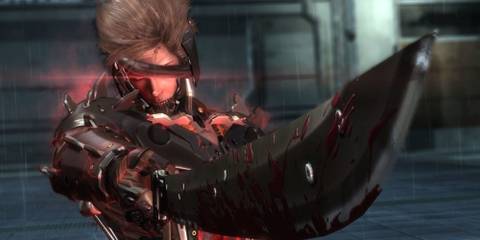 Raiden with bloody sword.