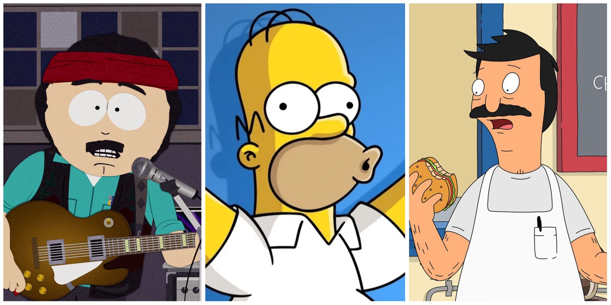 10 Strongest Dads In Animated Sitcom History Randy Marsh Homer Simpson Bob Belcher