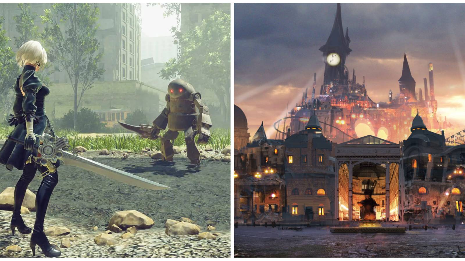 NieR: Automata - Game Dev Machine Quest Guide 2B Amusement Park