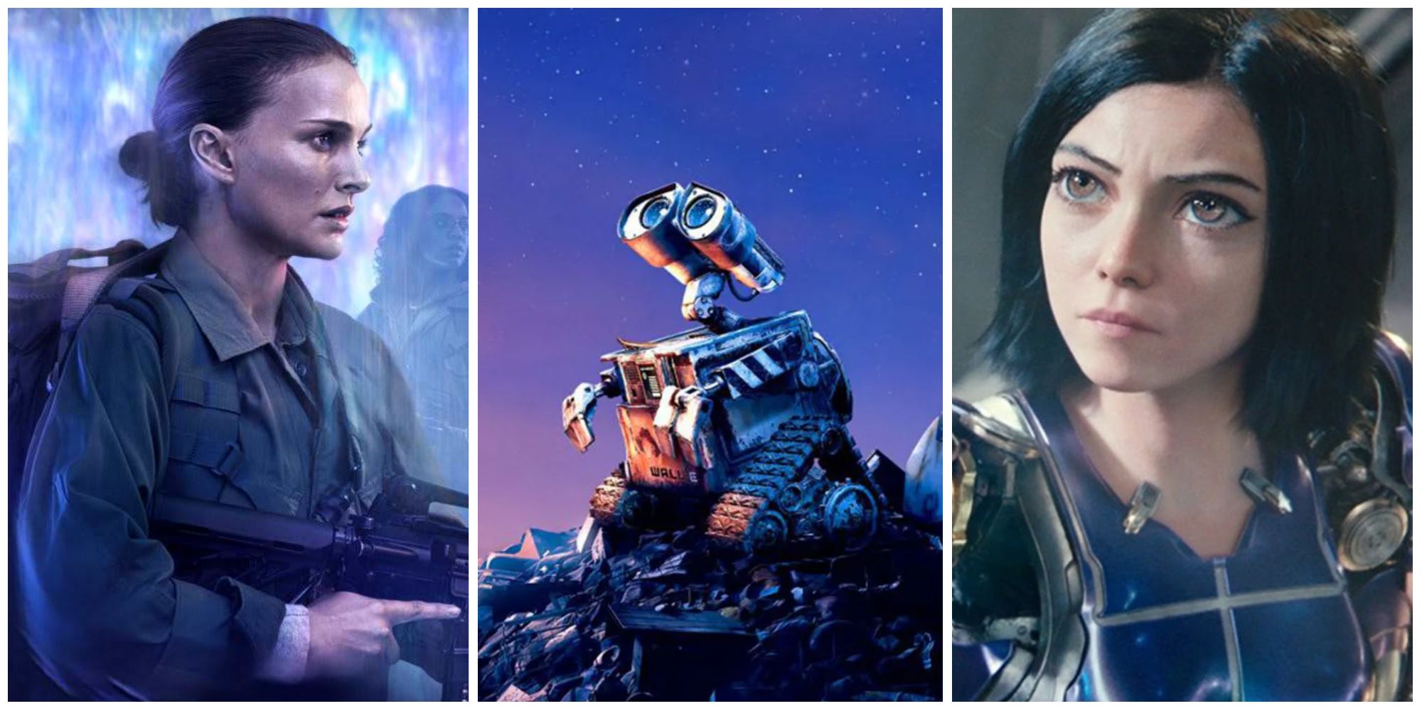 10 Sci-Fi Movies That Have Awesome World Building Natalie Portman Wall-E Alita Battle Angel