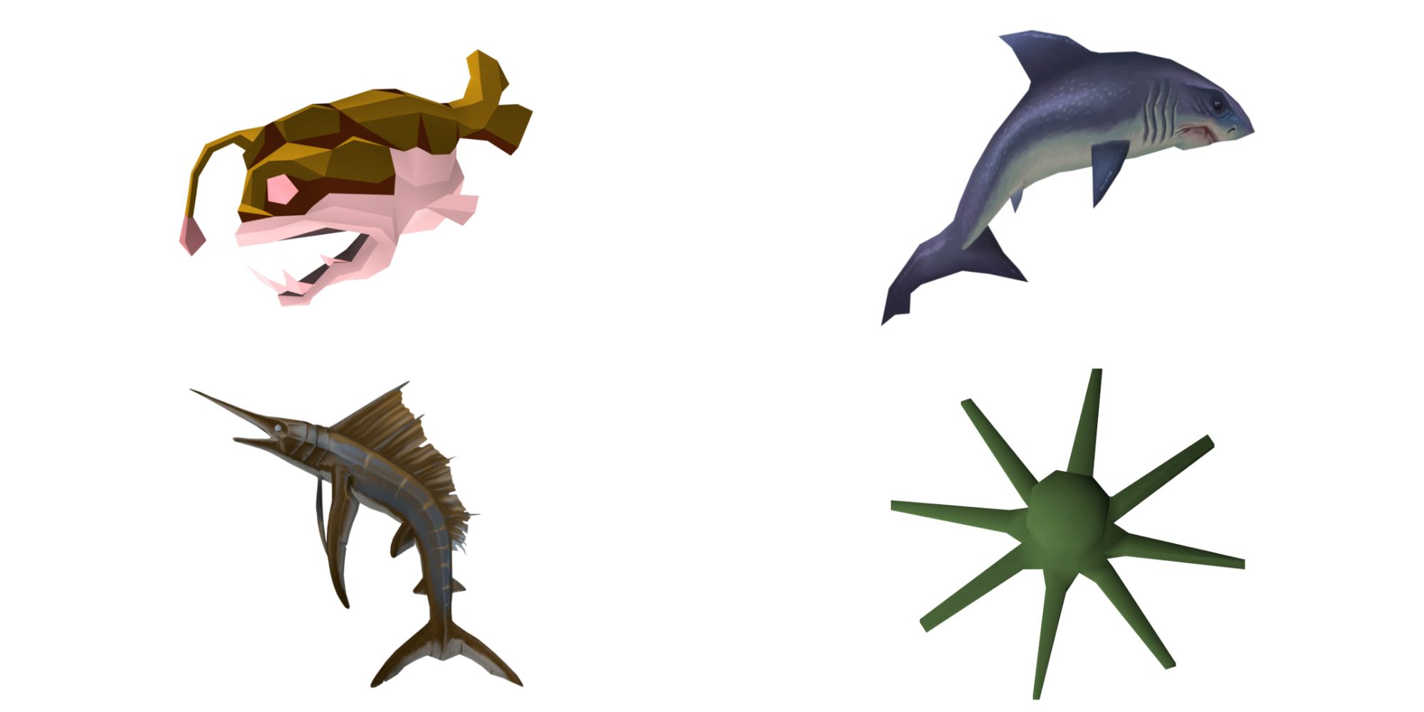 Different fish from RuneScape 3