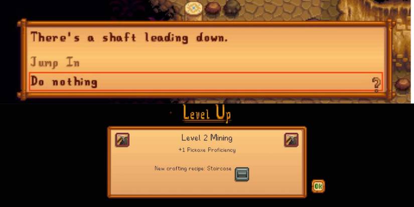 staircases and mine shafts in stardew valley 