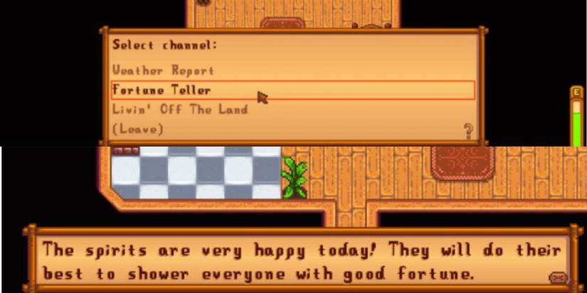 daily luck fortune teller stardew valley