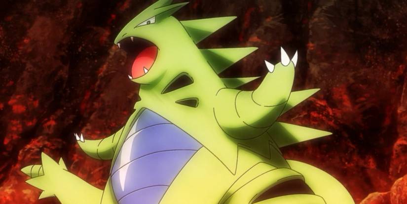 Tyranitar in anime.