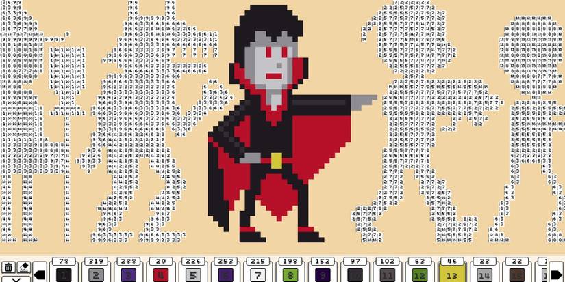 Coloring Pixels on Steam level coloring book