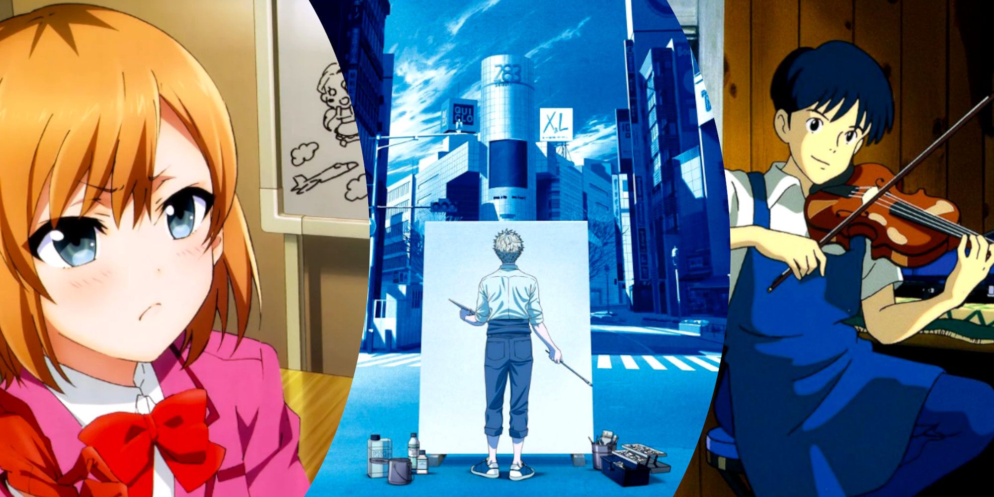 Creative Anime Shirobako, Blue Period, Whisper of the Heart