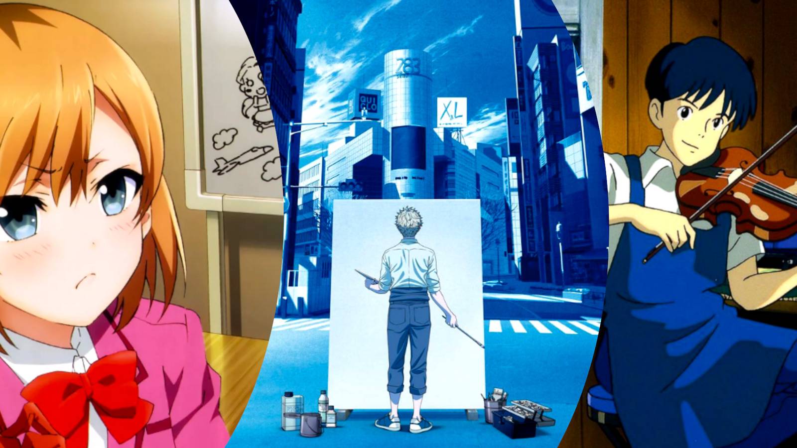 Creative Anime Shirobako, Blue Period, Whisper of the Heart