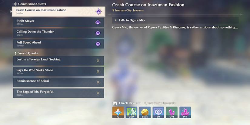 Daily Commissions in genshin impact