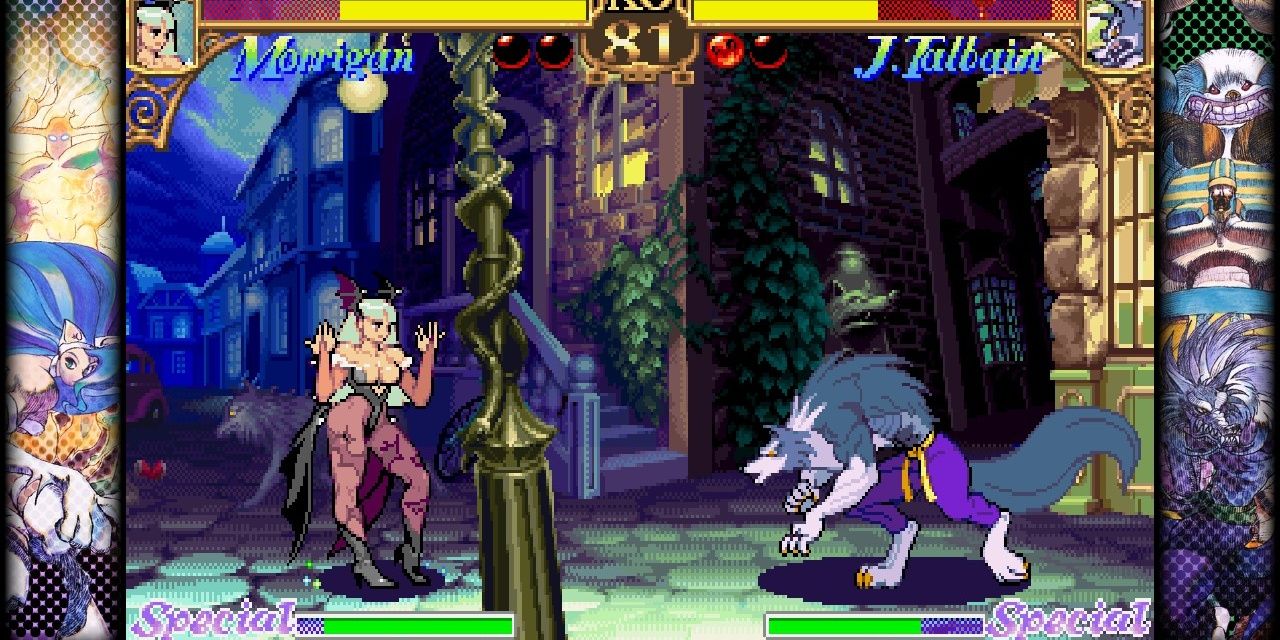 Darkstalkers in Capcom Fighting Collection