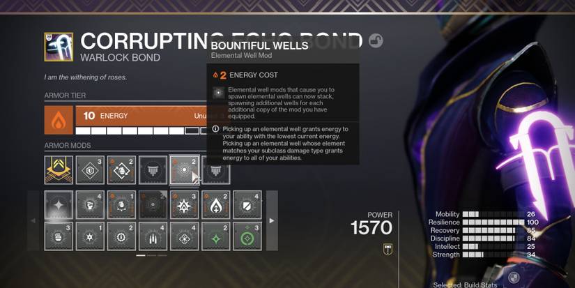 Destiny 2 Bountiful Wells Elemental Well Mod