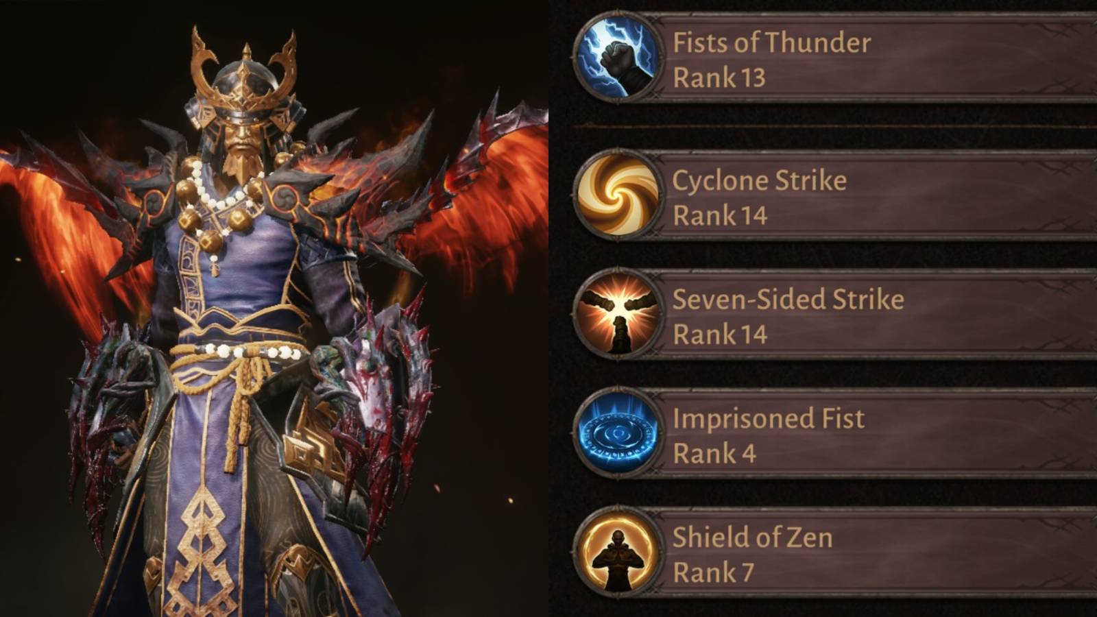 Diablo Immortal Best PvP Battlegrounds Monk Build Collage