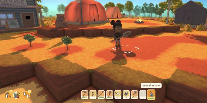 Dinkum Shovel And Trees