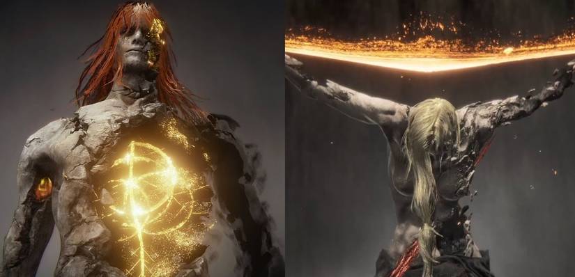Elden Ring Radagon and Marika Side by Side