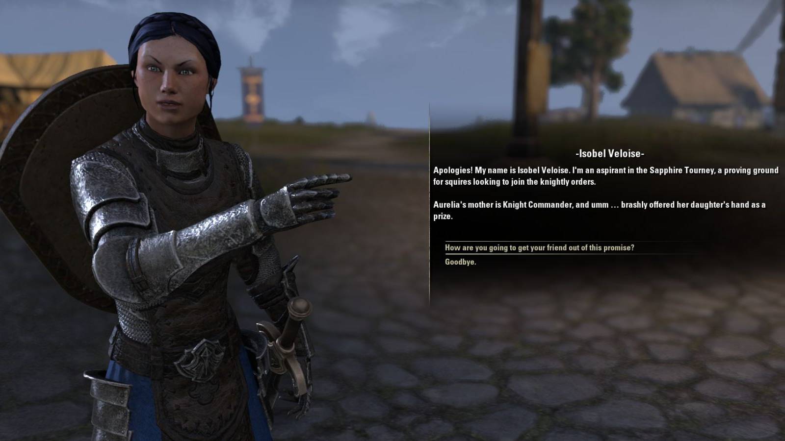 Elder Scrolls Online Isobel Closeup Companion Dialogue