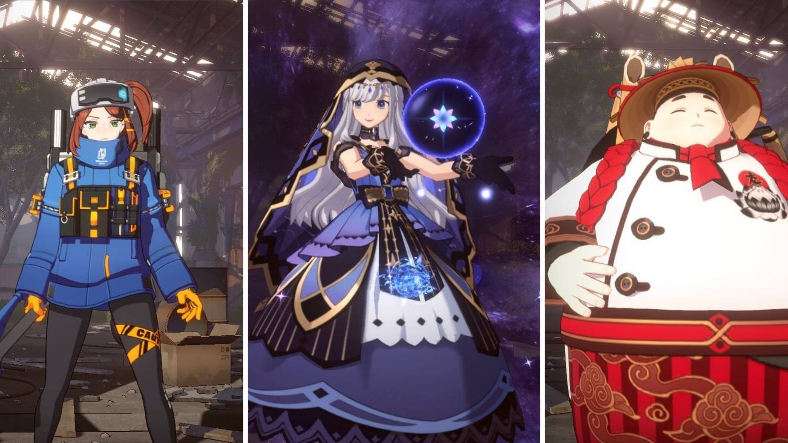 Barbara, Adina and Xiukai from Eternal Return 