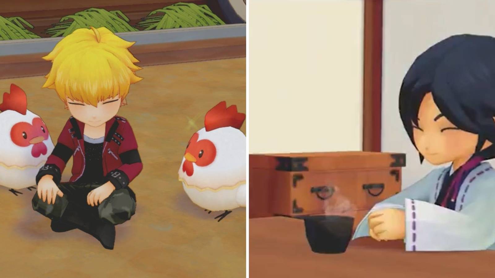 Neil and Iori from Story of Seasons Pioneers of Olive Town