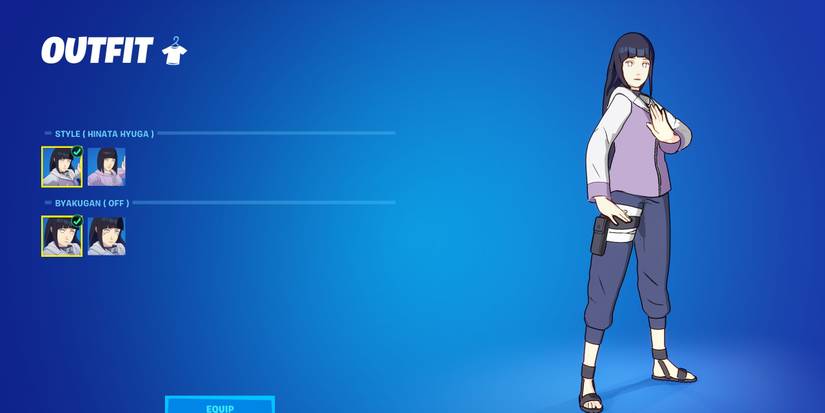 hinata hyuga from naruto in fortnite
