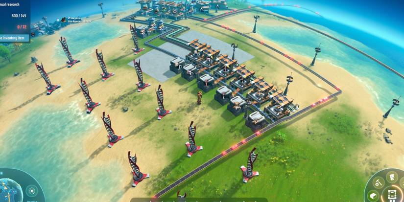 Factory with different stackable components in Dyson Sphere Program