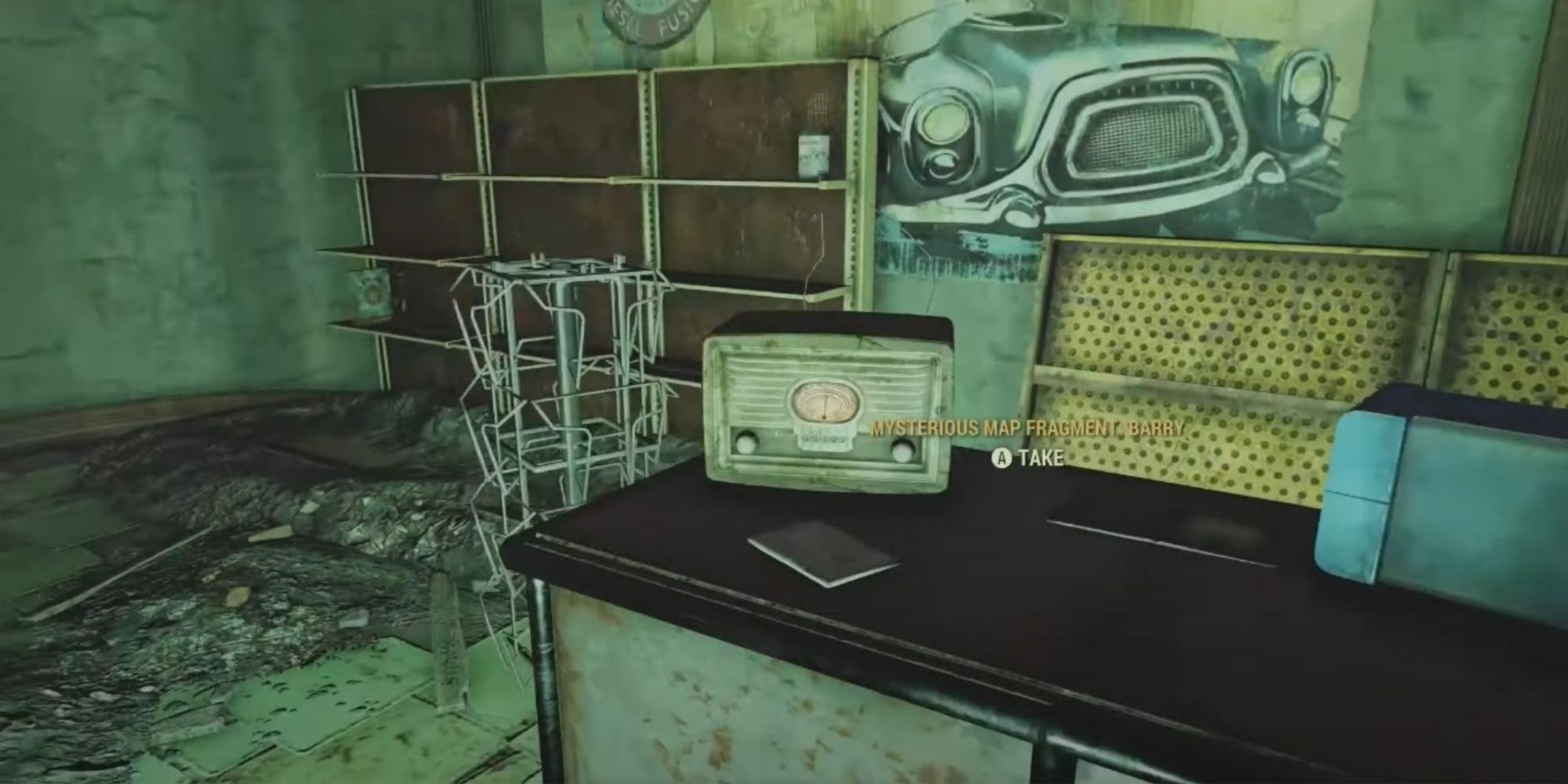 Fallout 76 Mysterious Map Fragment Location In Red Rocket Mega Shop