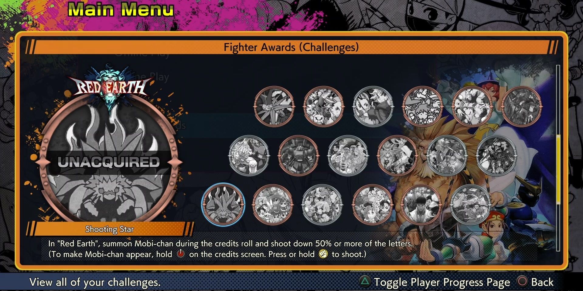 Fighter Awards in Capcom Fighting Collection