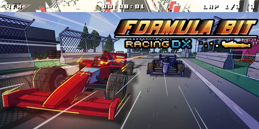 Formula Bit Racing DX - Title screen