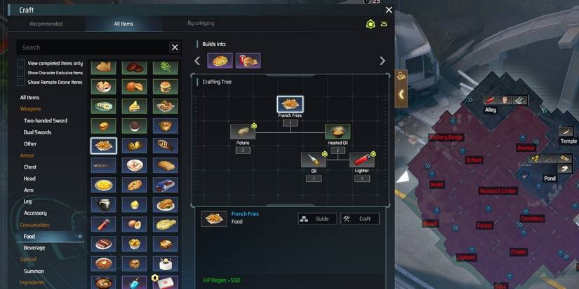 French Fries recipe in Eternal Return