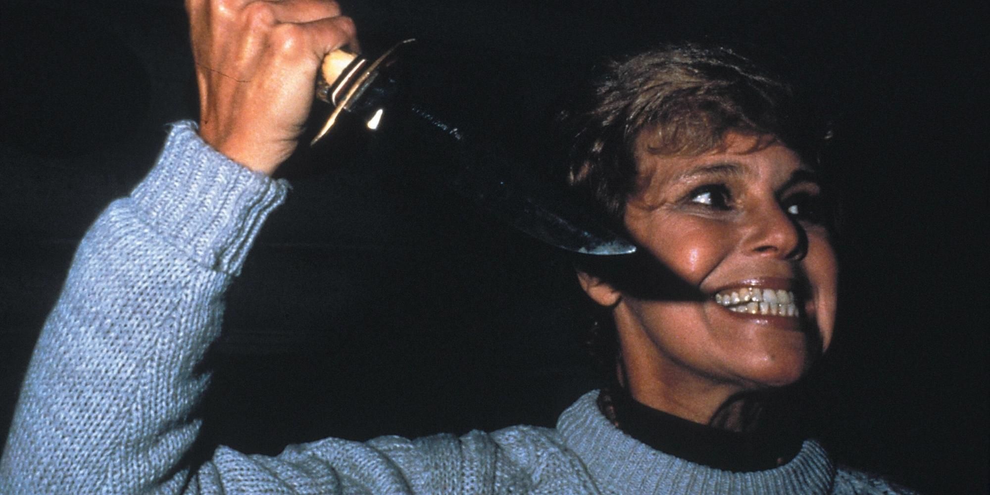 Mrs. Voorhees with a knife in Friday the 13th 