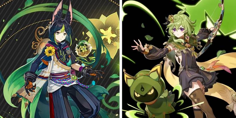 Genshin Impact Collei and Tighnari Leaked Splash Art