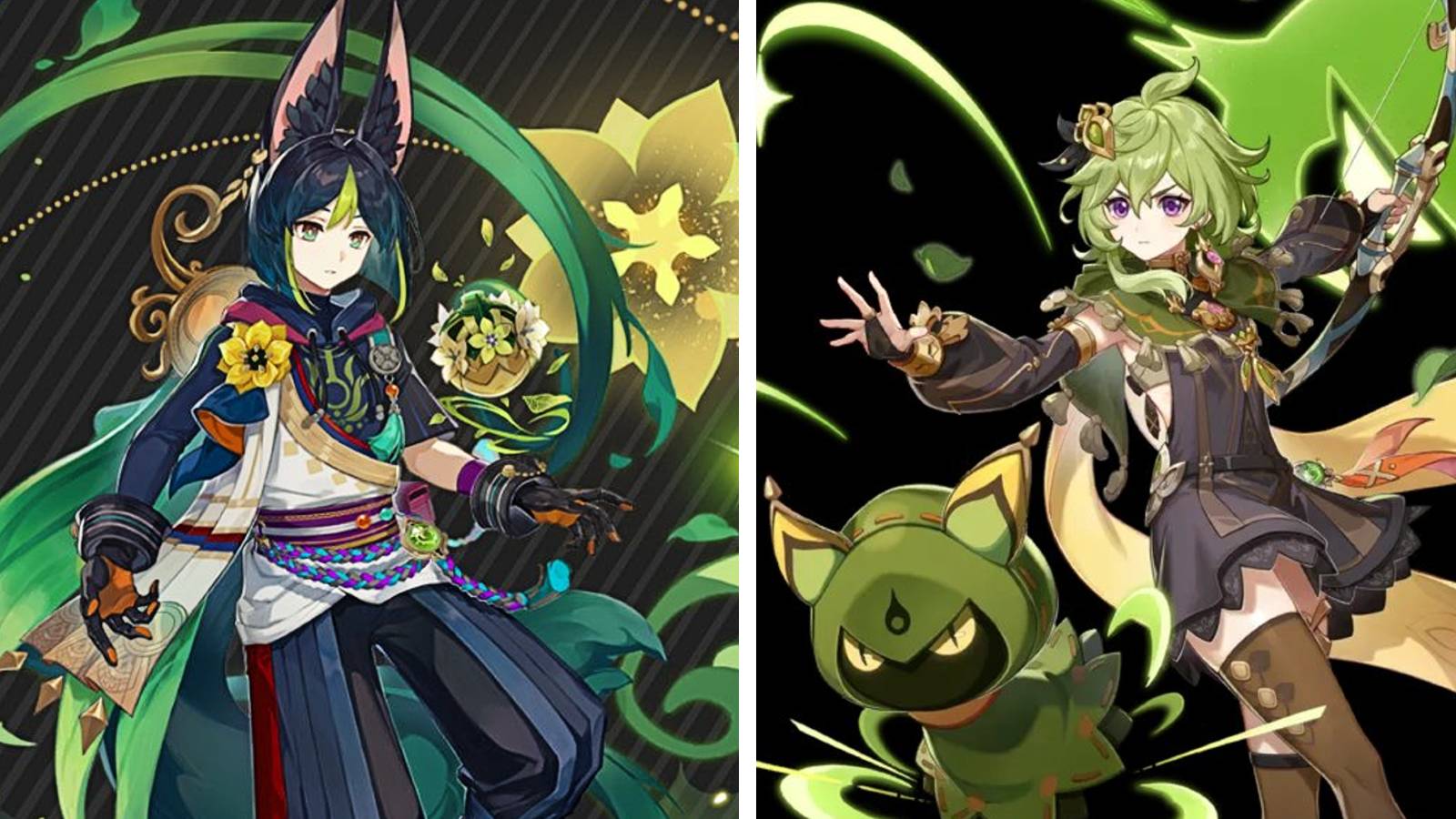 Genshin Impact Collei and Tighnari Leaked Splash Art