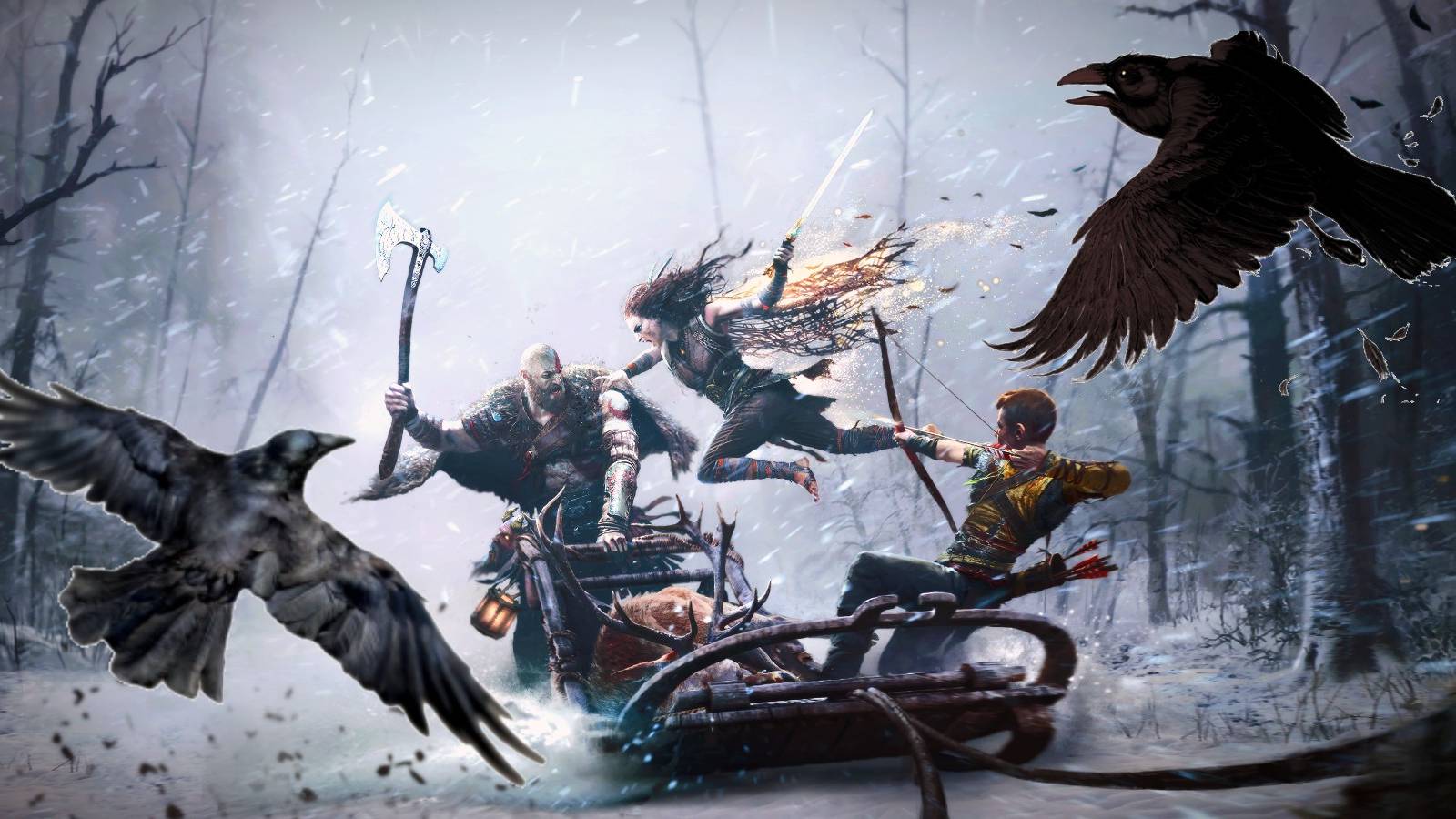 God of War Odin's Ravens