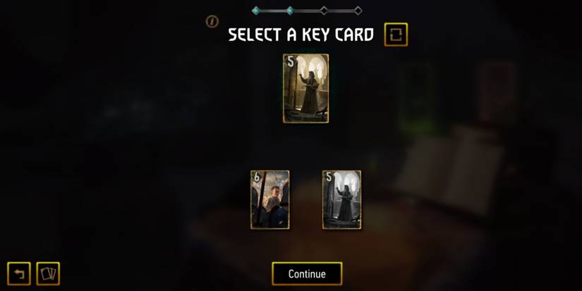 Gwent - Rogue Mage - Key Card Selection