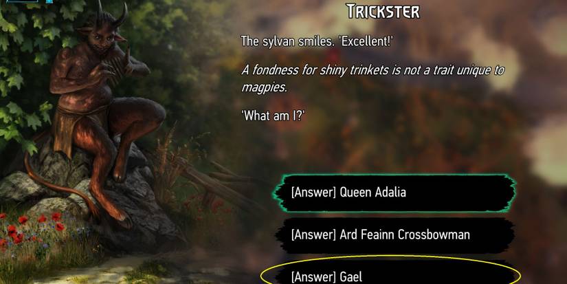 Gwent - Rogue Mage - Trickster Riddle Gael