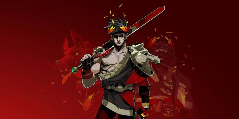 Zagreus from Hades wielding his sword 