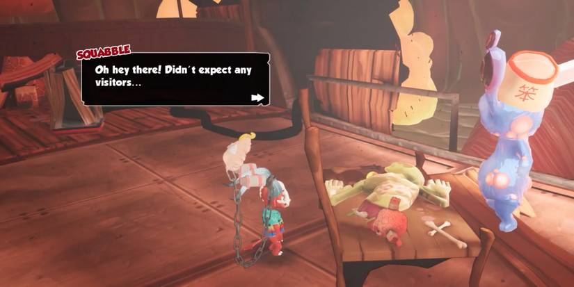 Hell Pie - Squabble - Player talks to Squabble about his plans of escaping the whale