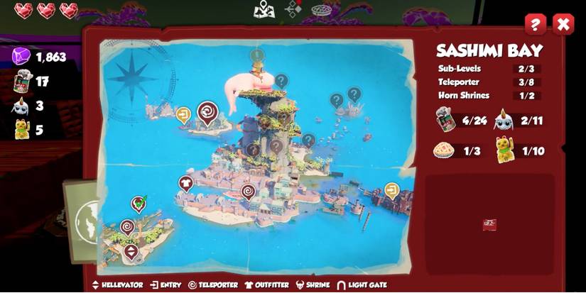 Hell Pie - The overview can be resourceful - Player looks at the Overview for hints