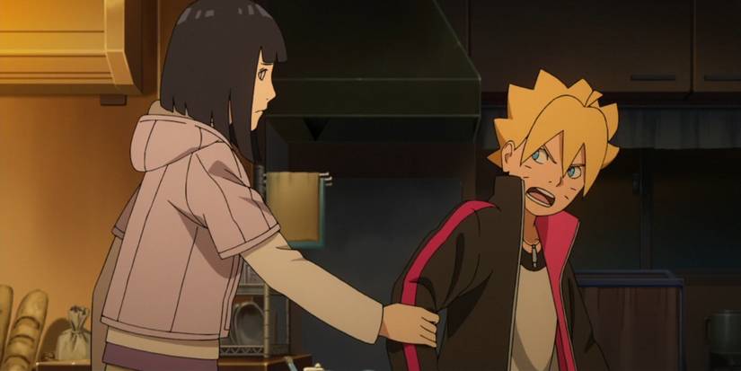 Hinata trying to stop Boruto