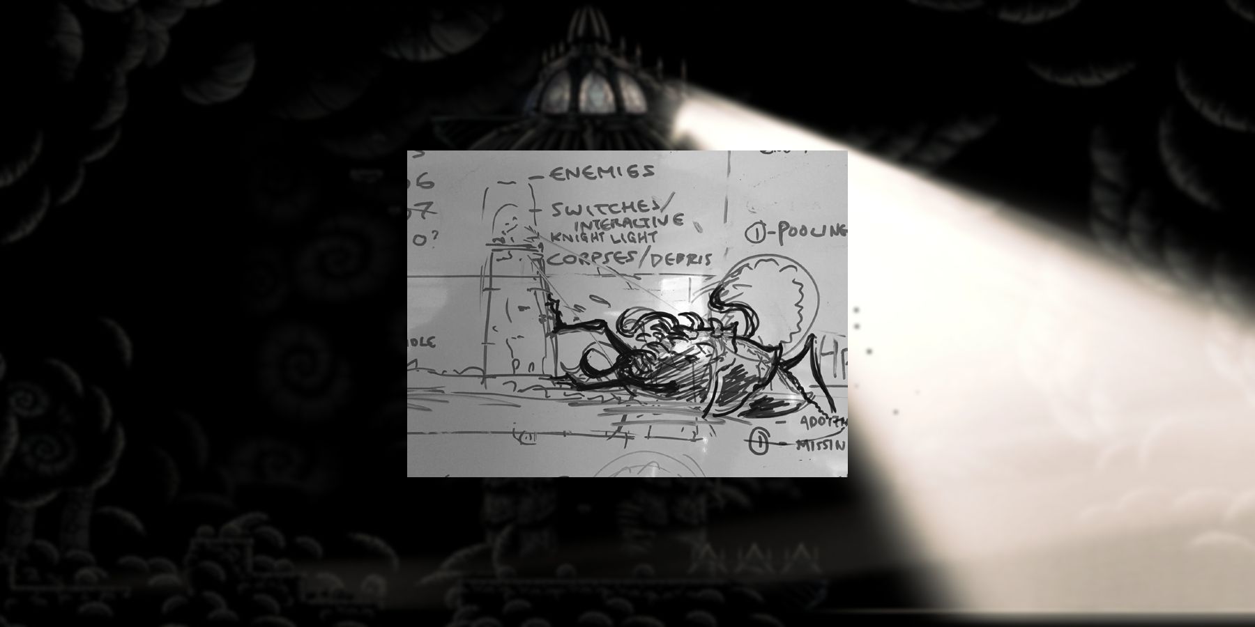 The developers' notes of The Abyss for Hollow Knight's stretch goals. 