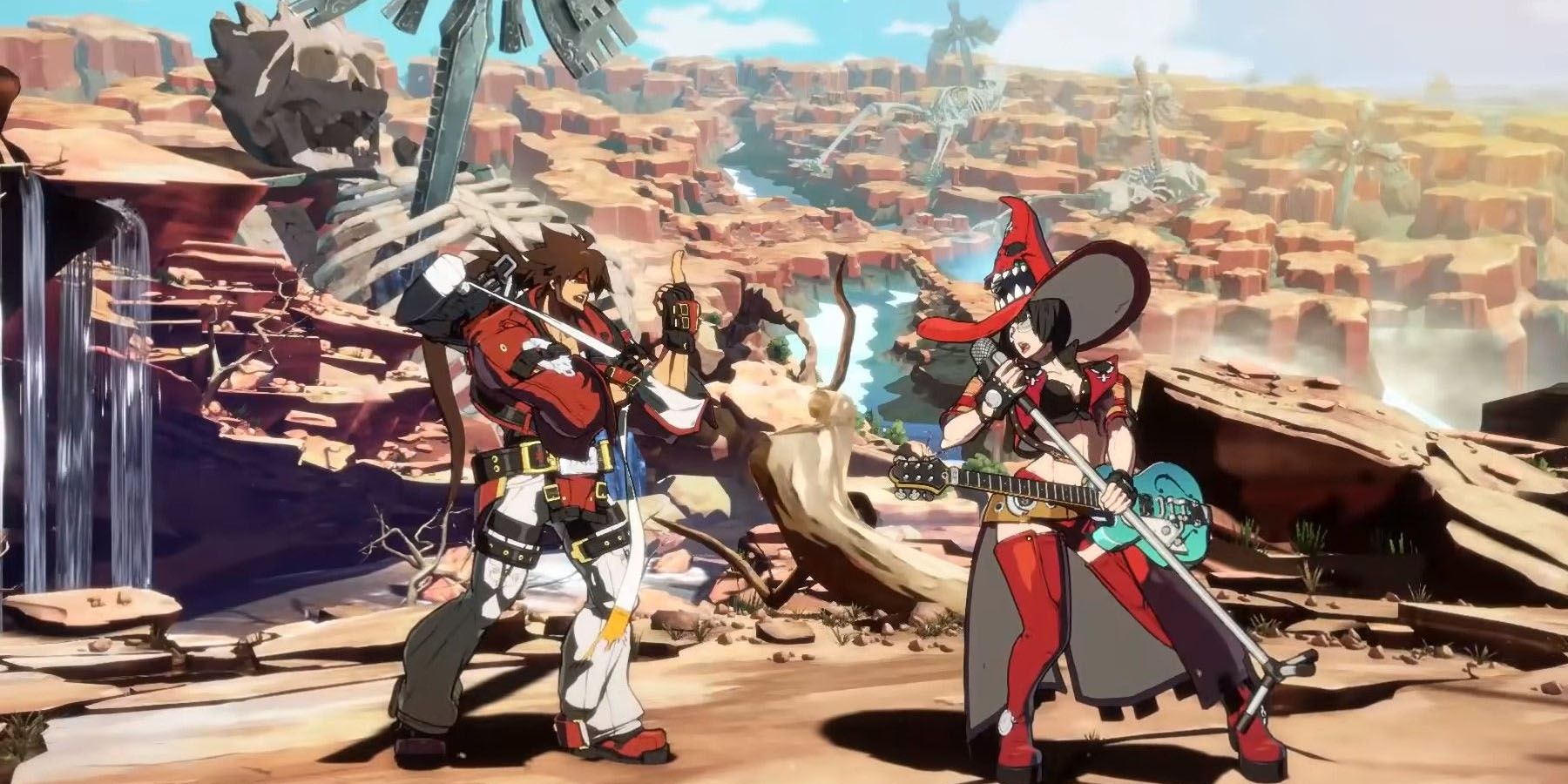 I-No fighting Sol Badguy in Guilty Gear Strive