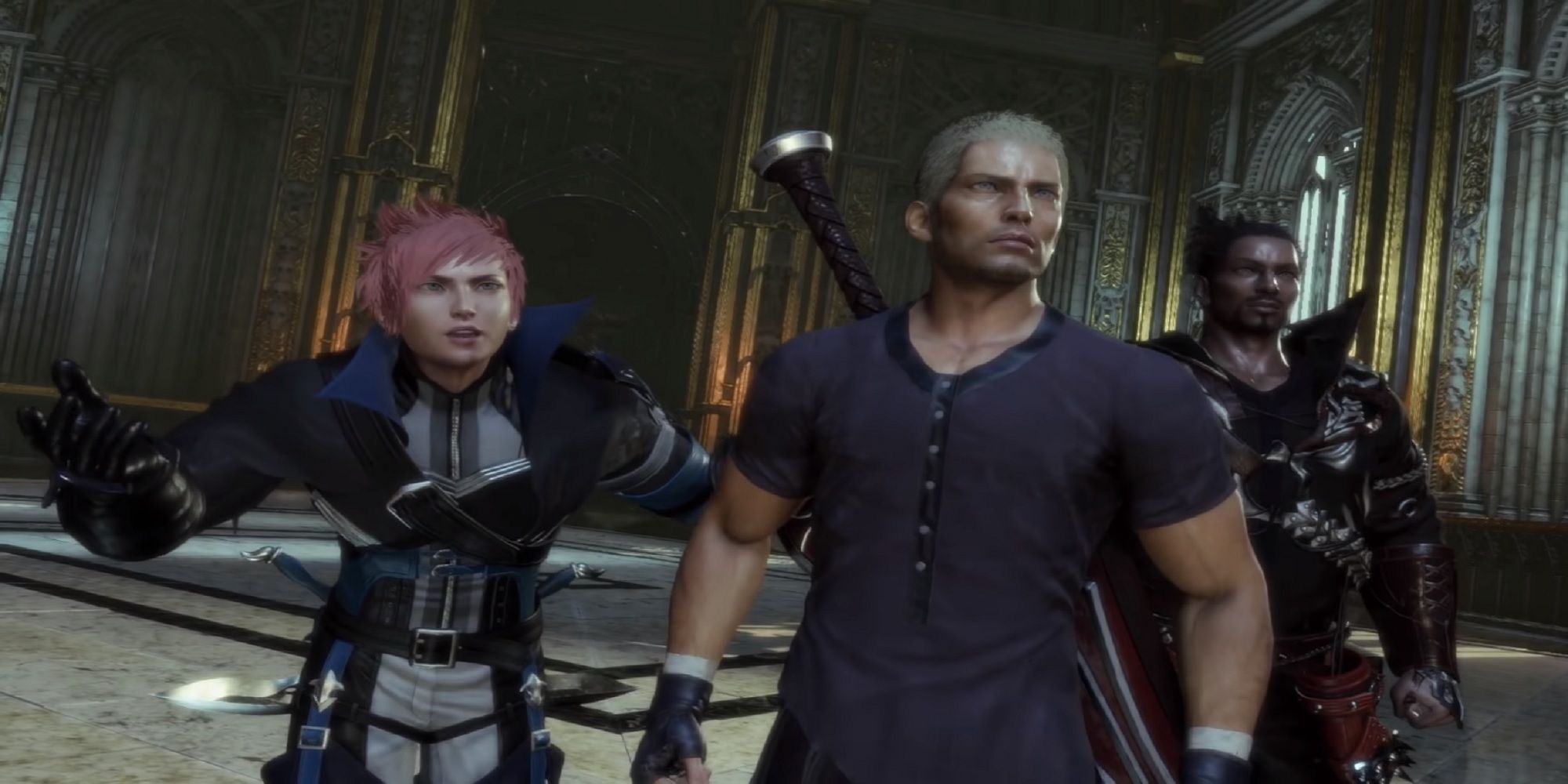 Джек Эш и Джед прибывают в Святилище Хаоса в Stranger of Paradise Final Fantasy Origin