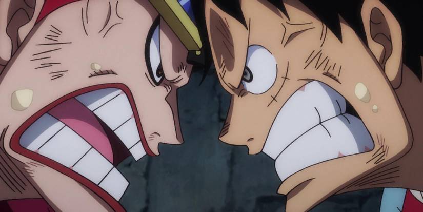 Kid and Luffy fighting in Udon