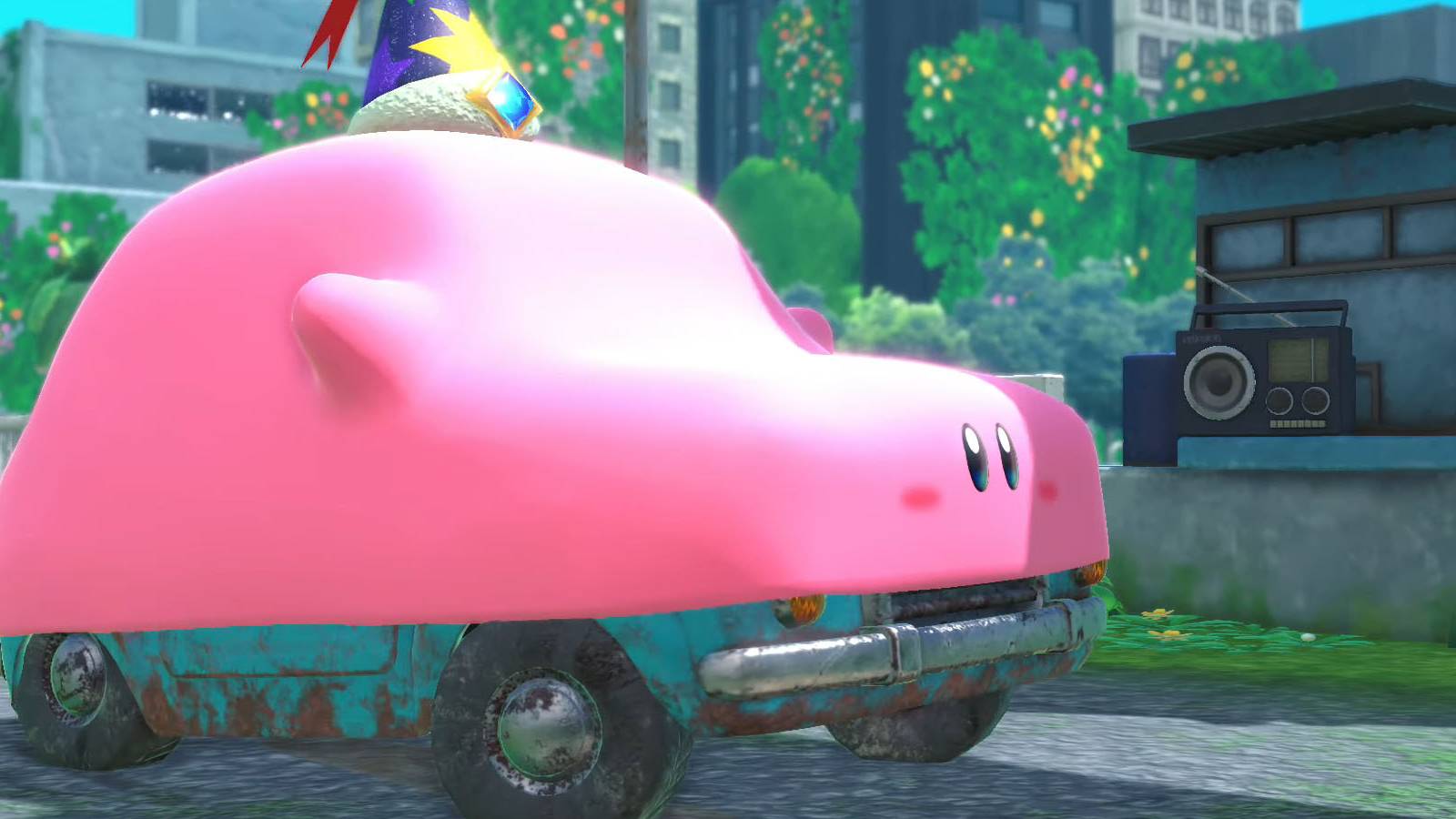 Kirby Car Mouthful mode opening