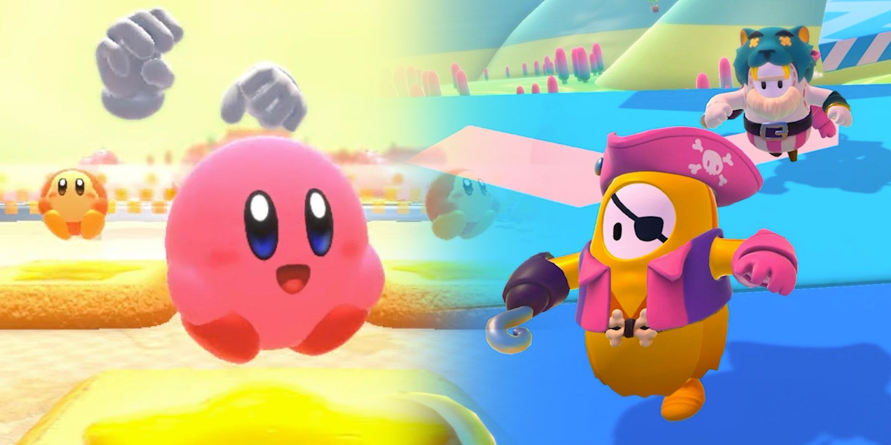 What are the differences between Kirby's Dream Buffet and Fall