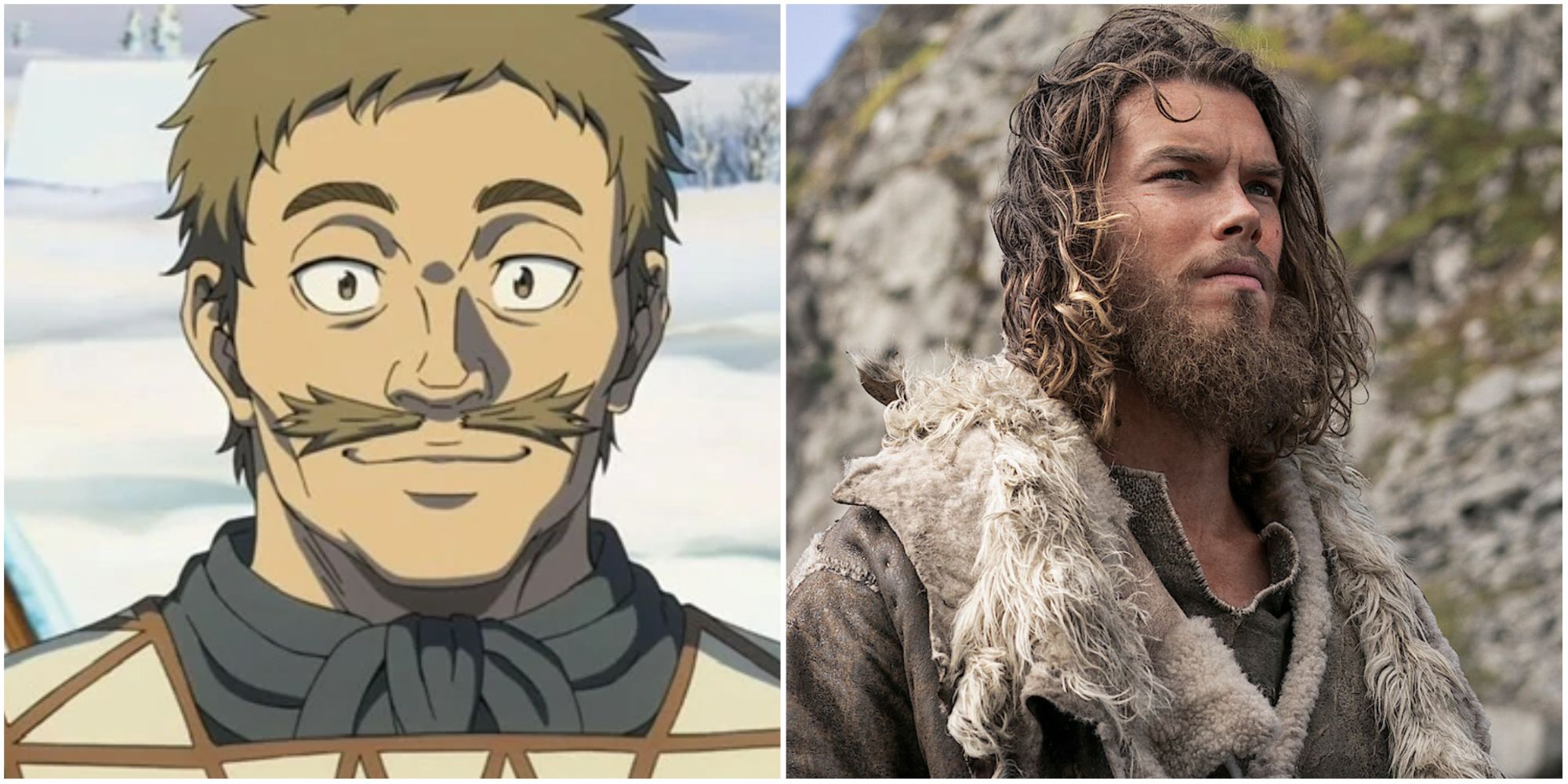 Leif in Vinland Saga and Vikings: Valhalla