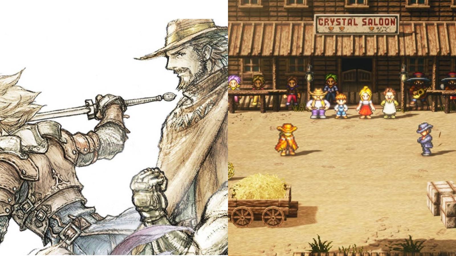 Live A Live Cover art and the stand off in the Wild West