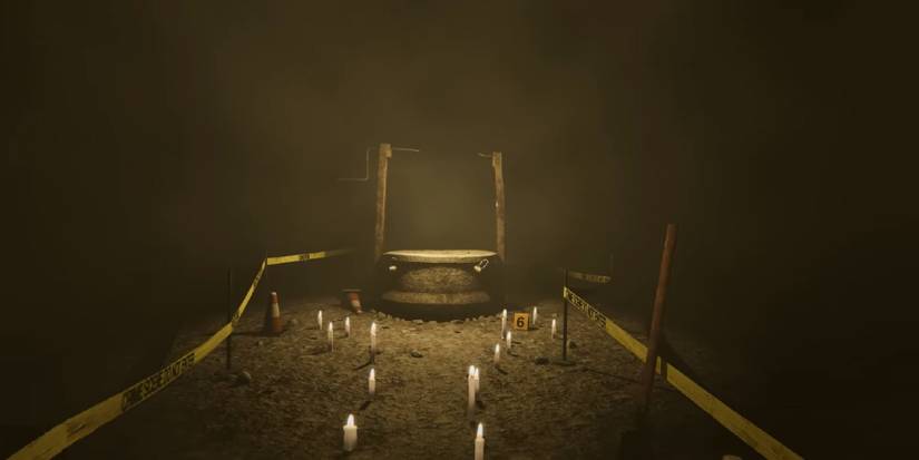 MADiSON Well area with candles on walkway