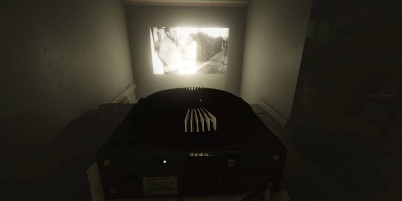 a slide show viewing on the wall in MADiSON